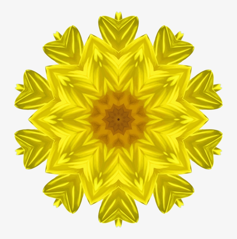 Chrysanthemum Common Sunflower Transvaal Daisy Yellow - Kaleidoscope Openclipart Flower, transparent png #1803633