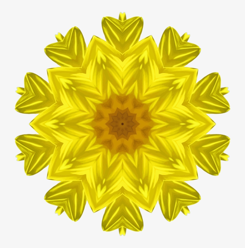 Chrysanthemum Common Sunflower Transvaal Daisy Yellow - Kaleidoscope Openclipart Flower, transparent png #1803633