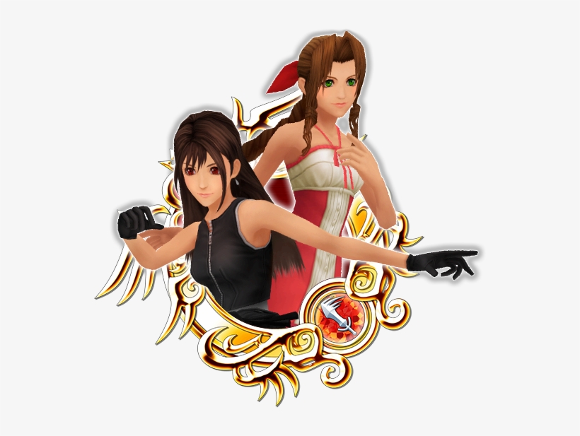 Tifa & Aerith - ティファ キングダム ハーツ, transparent png #1804516