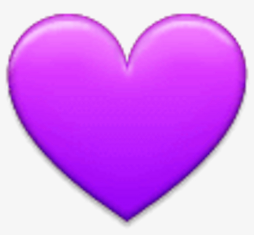 Purple Heart On Apple Ios - Samsung Hearts Emoji, transparent png #1804655