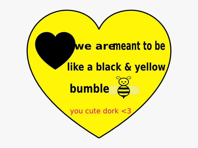 Black And Yellow Heart Clip Art - Balaton Felvidéki Nemzeti Park, transparent png #1804681