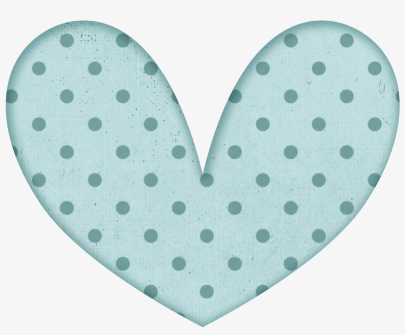 Blue Heart - Yellow - - Blue Heart Polka Dot Transparent, transparent png #1804711