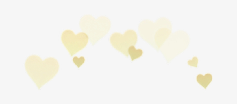 Pastel Yellow Heart Crown Pastelyellow Heartcrown - Heart, transparent png #1804946