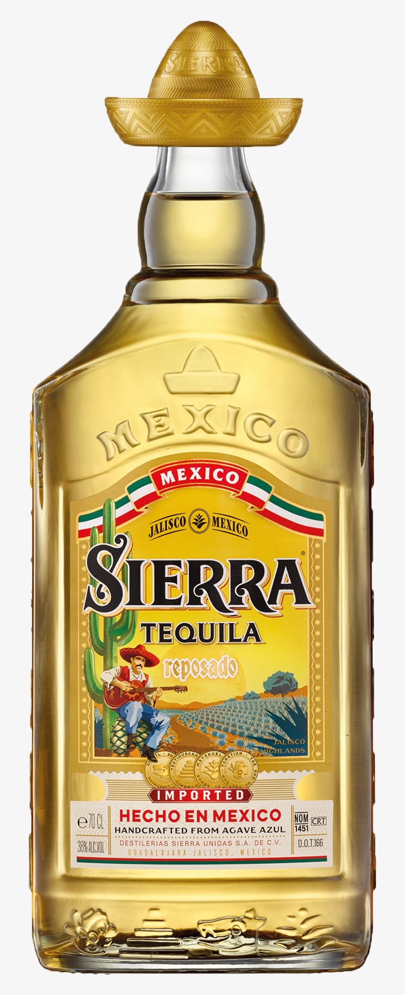 Sierra Gold Tequila 700ml Bottle - Sierra Tequila Gold, transparent png #1805159