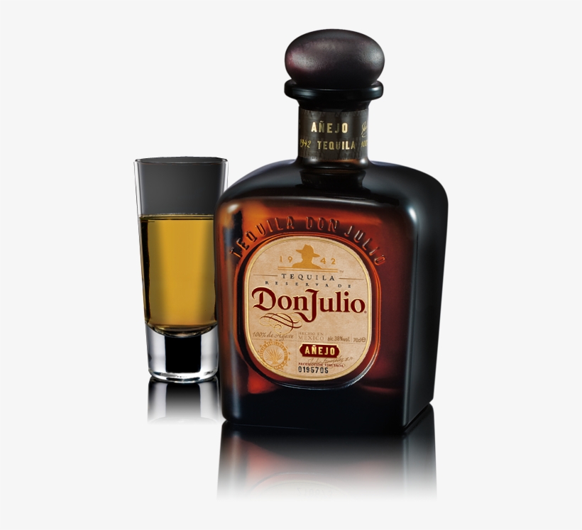 Don Julio Anejo Tequila - Tequila Glass Bottle Png, transparent png #1805344