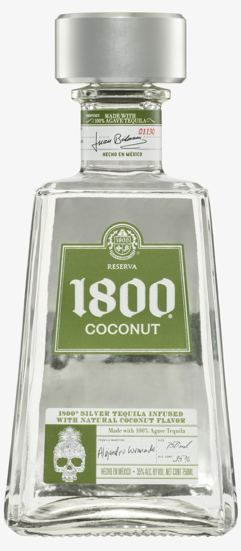 1800 Coconut Tequila 750ml - Tequila, transparent png #1805430