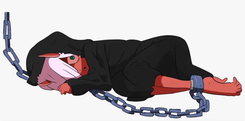 Fan Artchained Red Oni Zero Two Speed Paint - Darling In The Franxx 20, transparent png #1805552