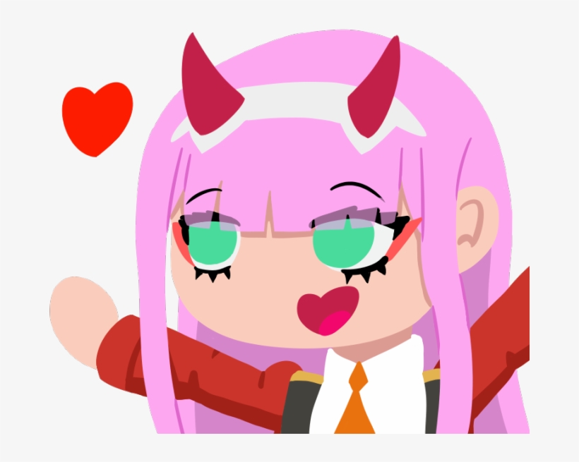 Made Some Zero Two Emotes For My Discord Server - Zero Two Emote Discord, transparent png #1805662