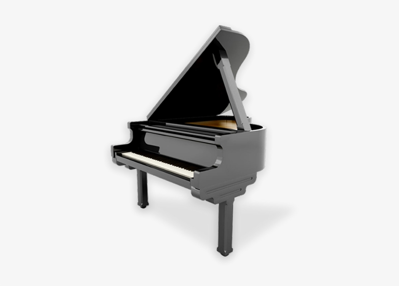 A Black Grand Piano - Piano, transparent png #1805741
