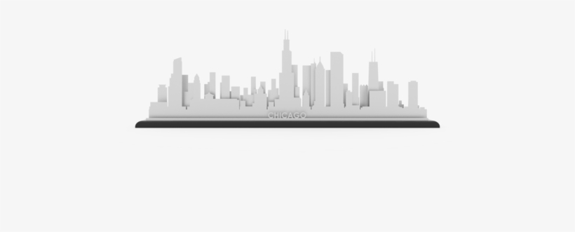 Chicago Stainless Steel Skyline - Chicago Skyline Png, transparent png #1805879