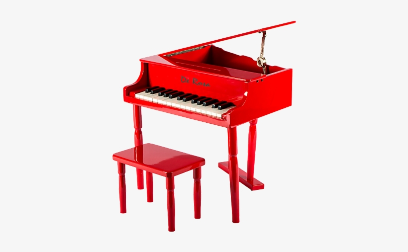 De Rosa Pa303r-rd Baby Grand Piano W/mini Piano Bench - Bridgecraft Black Mini Grand Piano, transparent png #1805981