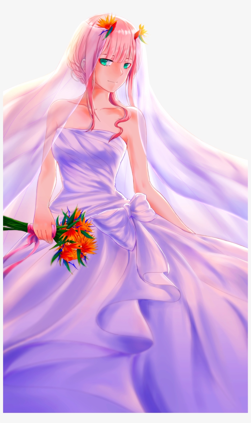 View Samegoogleiqdbsaucenao Zero Two Wedding Dress, transparent png #1806003