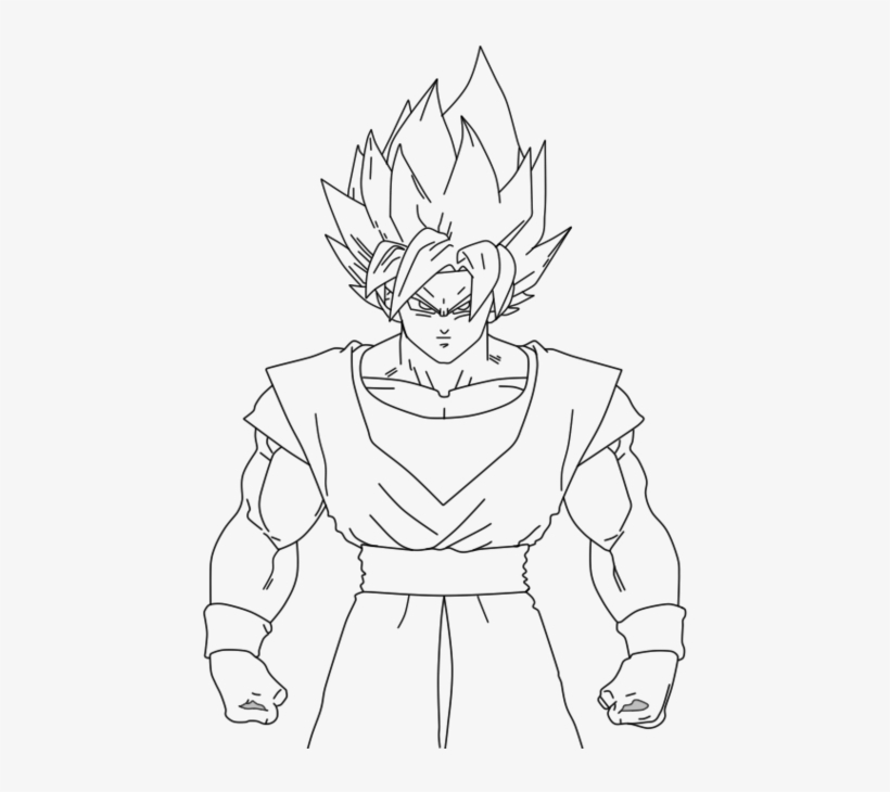 Goku Ssj By Naranjitachilean On Deviantart - Drawing Goku, transparent png #1806312