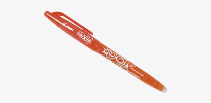 Rollerball Orange Pen - Pilot Frixion Erasable Gel Ink Ballpoint Pens, transparent png #1807059