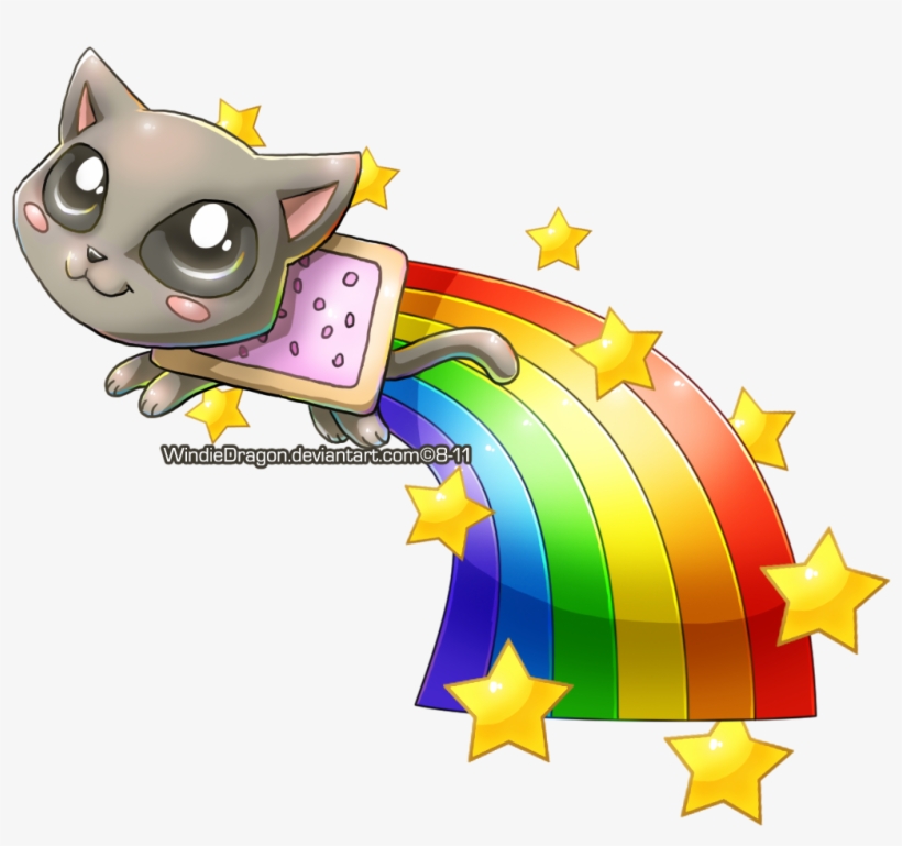Nyan Cat Chibi By Windiedragon - Chibi Nyan Cat Transparent, transparent png #1807373