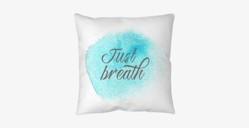 Abstract Blue Hand Drawing Watercolor Wash On White - Quotes Blue And White Background, transparent png #1807404