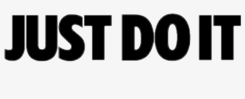 Just Do It Nike Justdoit Font Aesthetic Tumblr Sticker - Just Do It Blue, transparent png #1807430