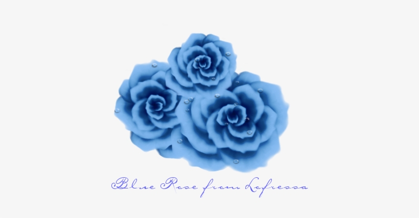 Blue Rose By Lofressa On Deviantart - Blue, transparent png #1807466