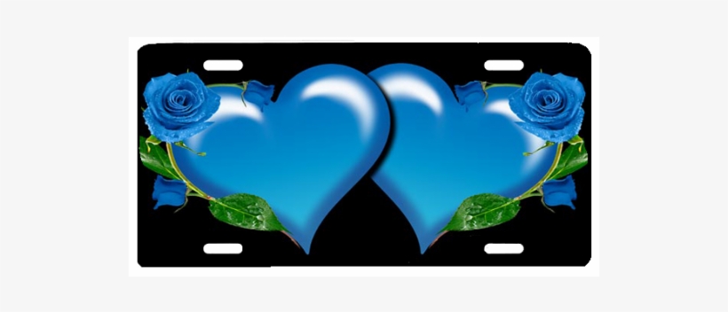 Blue Hearts And Roses, transparent png #1807511