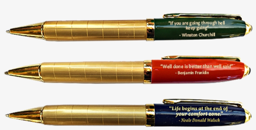 Red Blue Green Pens Laying Down - Brass, transparent png #1807562