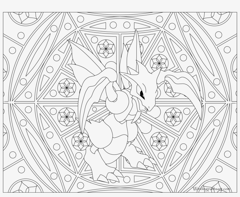 #123 Scyther Pokemon Coloring Page - Adult Coloring Pages Pokemon, transparent png #1807581