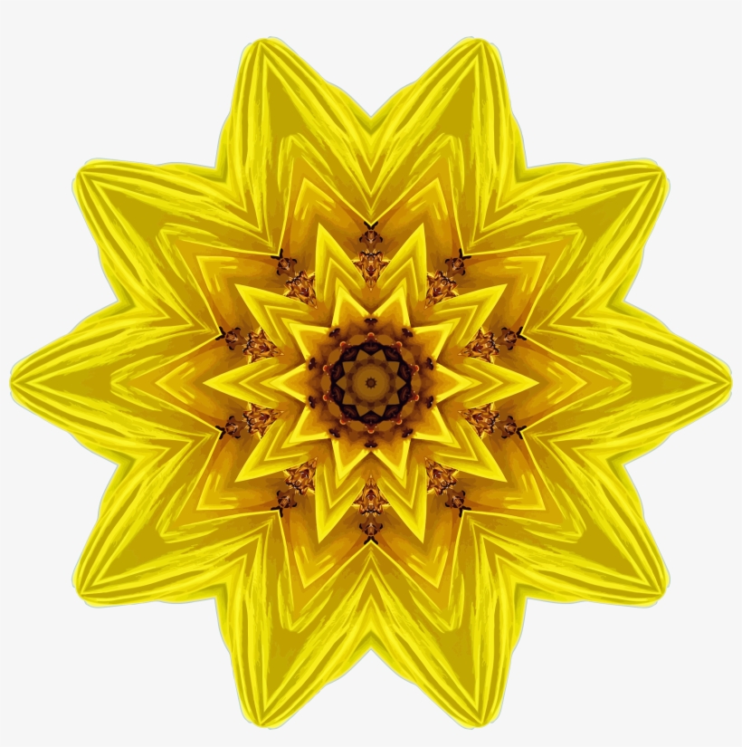This Free Icons Png Design Of Sunflower Kaleidoscope, transparent png #1808208