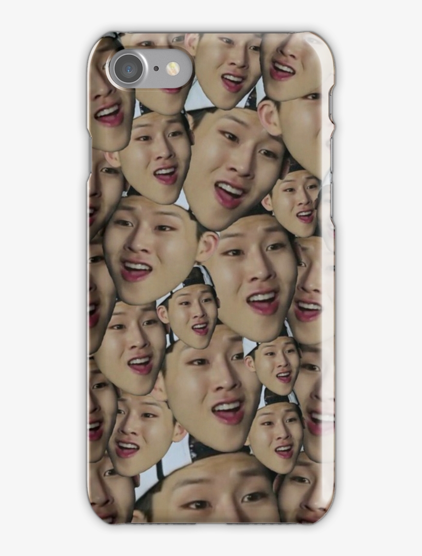 Monsta X Face Collage Iphone 7 Snap Case - Mobile Phone Case, transparent png #1808317