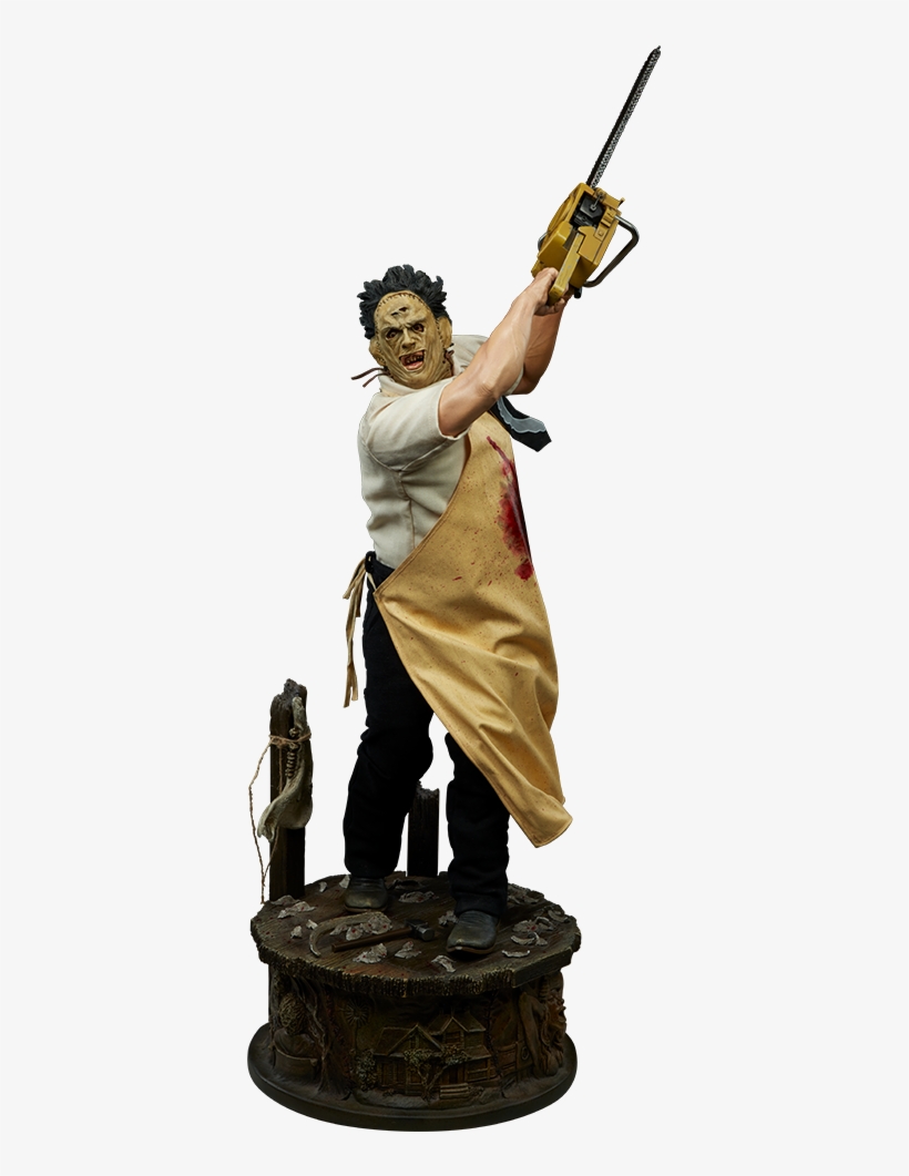 Leatherface Premium Format™ Figure - Sideshow Leather Face Png, transparent png #1808366