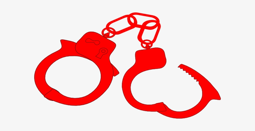 Red Handcuffs Clip Art - Partners In Crime, transparent png #1808614