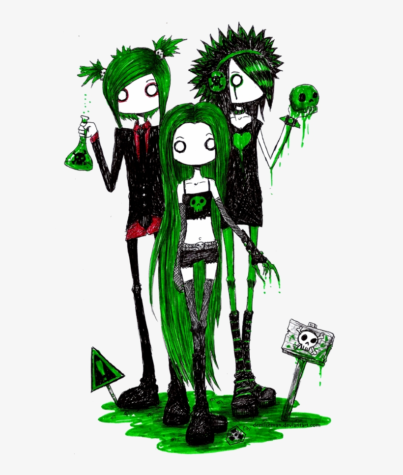 Poison Party Girls By Demiseman - Drawing, transparent png #1808615