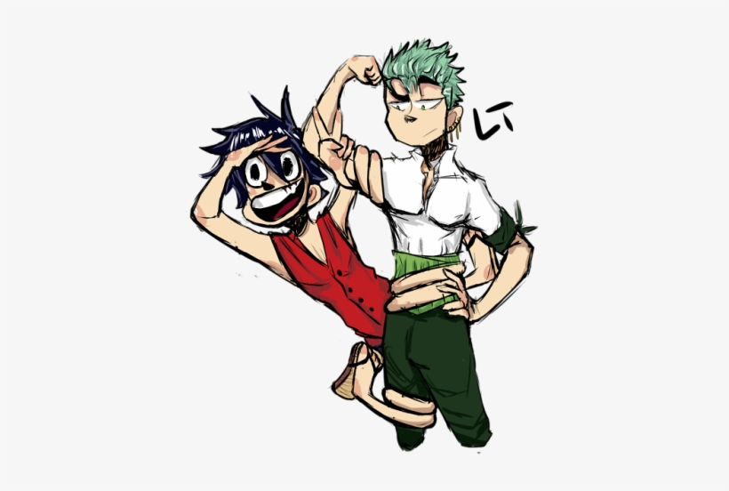 Rubber Boy And His Stronk Bf - One Piece, transparent png #1808910