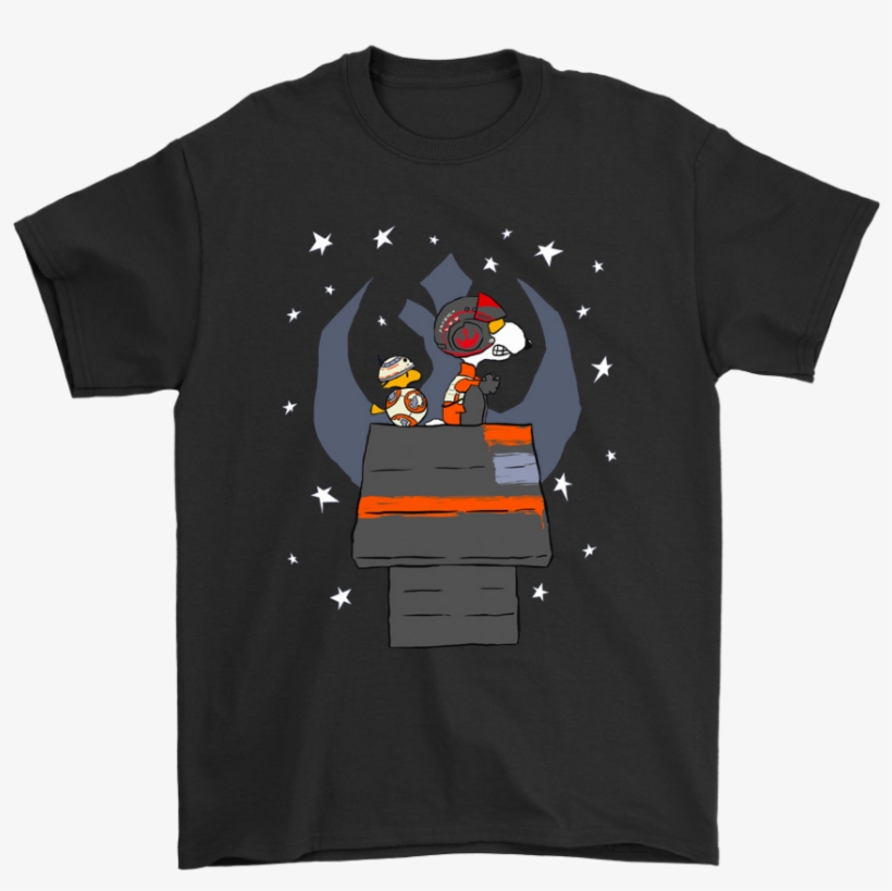 X-wing Star Wars Fighter As Poe Dameron And Bb8 Snoopy - Shirt, transparent png #1809107