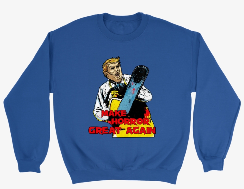 Make Horror Great Again Donald Trump Leatherface Halloween - Dabbing Unicorn With A Starbucks, transparent png #1809498
