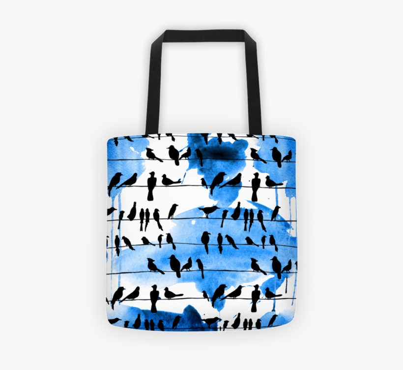 Chillin Birds Tote Bag - Obraz Really Nice Things Bird Lines, transparent png #1809784