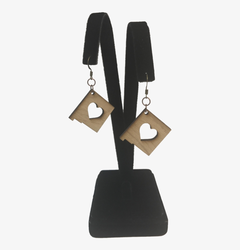 Nm Heart Zia Earrings - New Mexico, transparent png #1809809