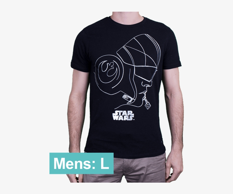 Poe Dameron Men's T-shirt - Star Wars, transparent png #1809923