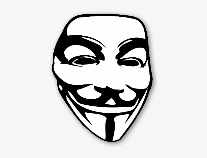 Anonymous Mask Png Transparent Image - Guy Fawkes Mask Clipart, transparent png #1809987