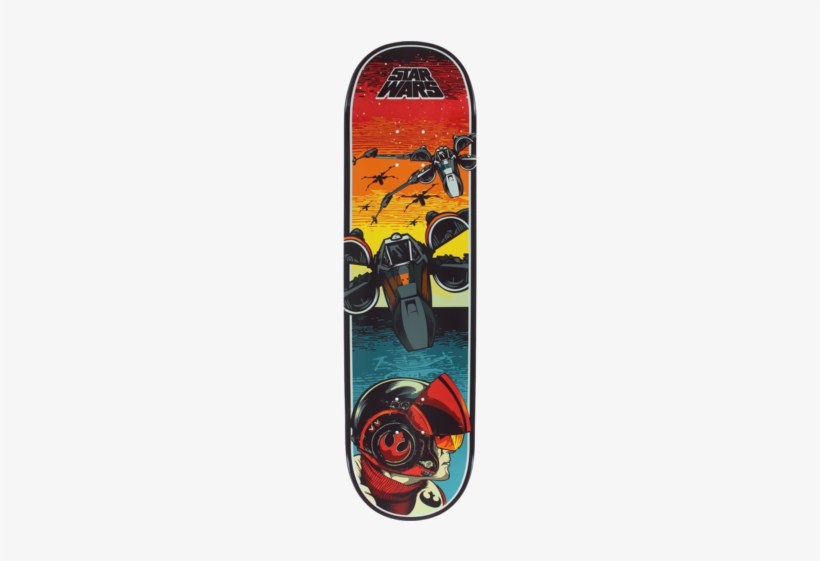 Santa Cruz Star Wars Episode Vii Poe Dameron Skateboard - Star Wars Skateboard Deck 8.5, transparent png #1810106