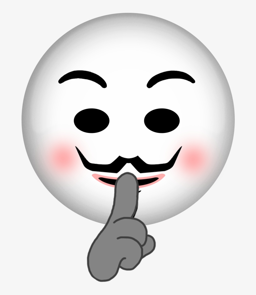 Anonymous Emoji Anonymous Mask, Emojis, Emoticon, Stickers, - Emoji Anonymous, transparent png #1810354