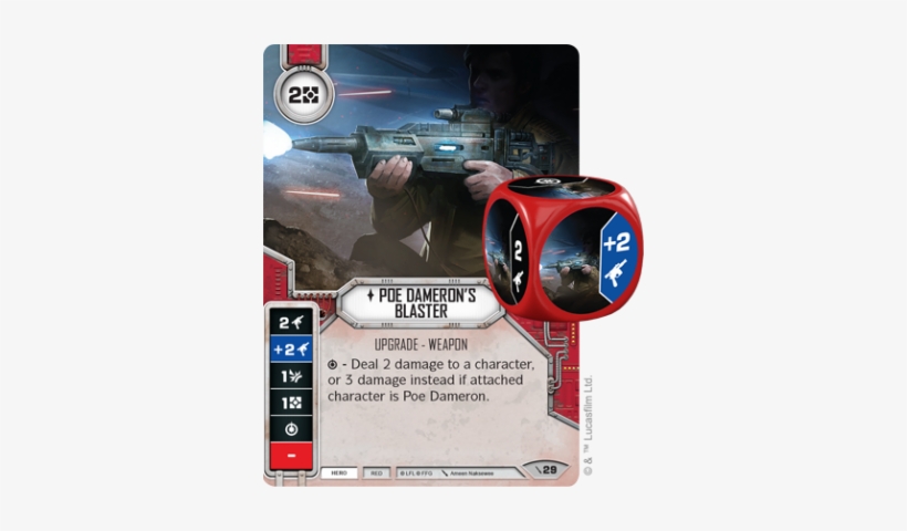 Of Course, The Heroes Need Other Ways Of Dealing Damage, - Star Wars Destiny Poe Blaster, transparent png #1810377