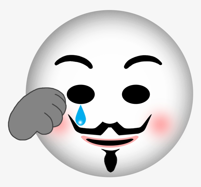 Anonymous Emoji Anonymous Mask, Emojis, Emoticon, Stickers, - Smiley Anonymous, transparent png #1810547