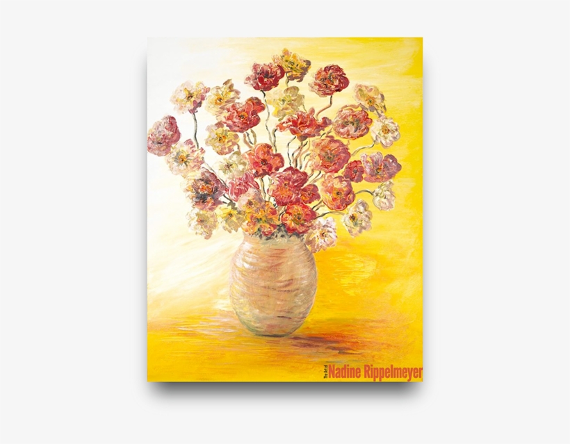 Colorful Tulips For Sale - Flowers In A Vase Painting, transparent png #1811018