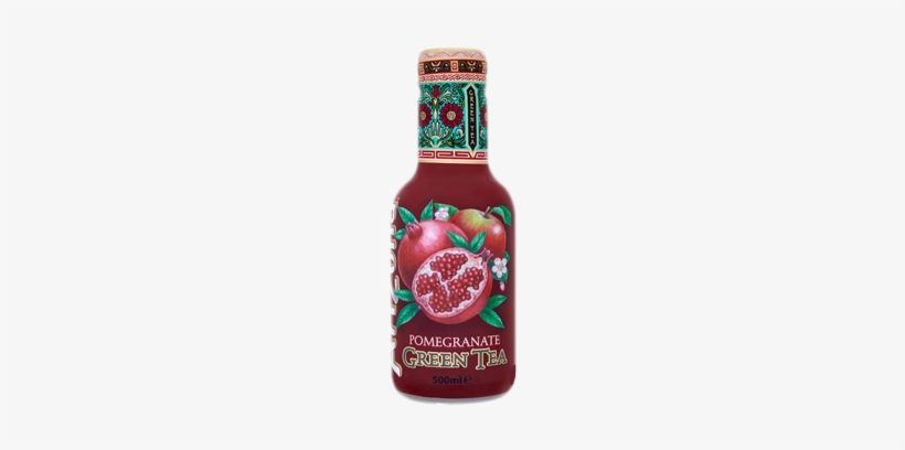 Arizona Green Tea & Pomegranate - Arizona Pomegranate Green Tea (500ml), transparent png #1811601