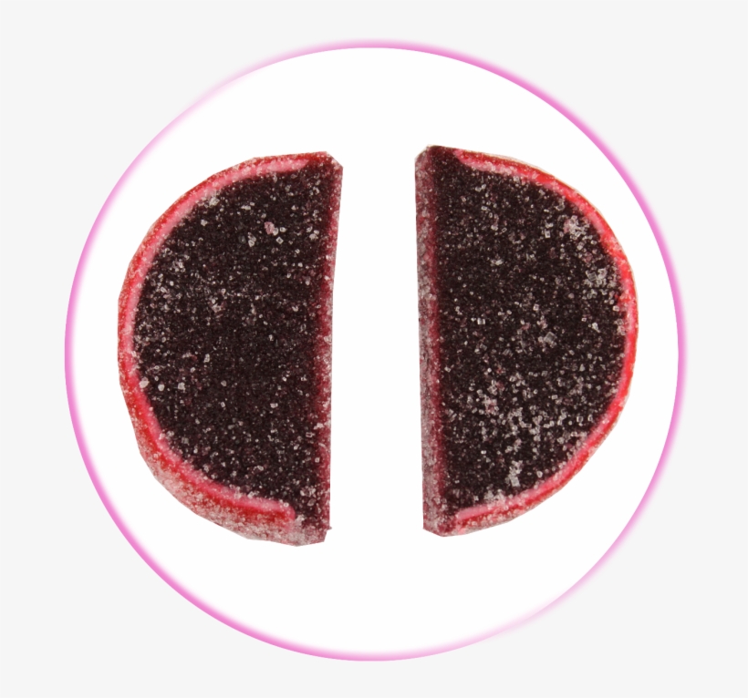 Fruit Slices Pomegranate Unwrapped - Blackberry, transparent png #1811699