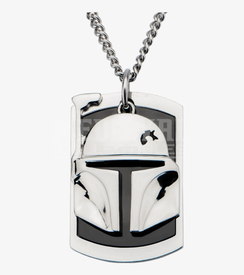 Star Wars Necklace Dog Tag Boba Fett, transparent png #1811808