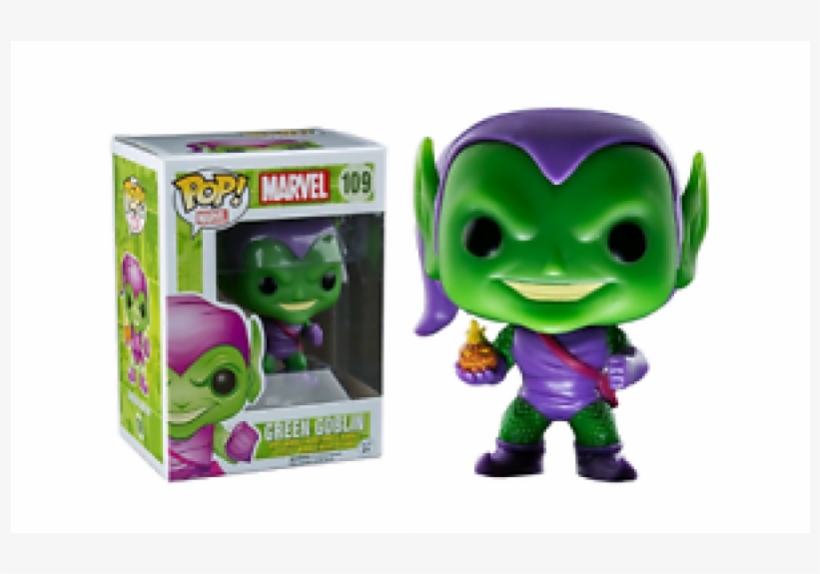 Crazy Price New Pop Vinyl Marvel Spider Man Green Goblin - Funko Pop! Marvel Green Goblin 109 Exclusive Bobble, transparent png #1812421