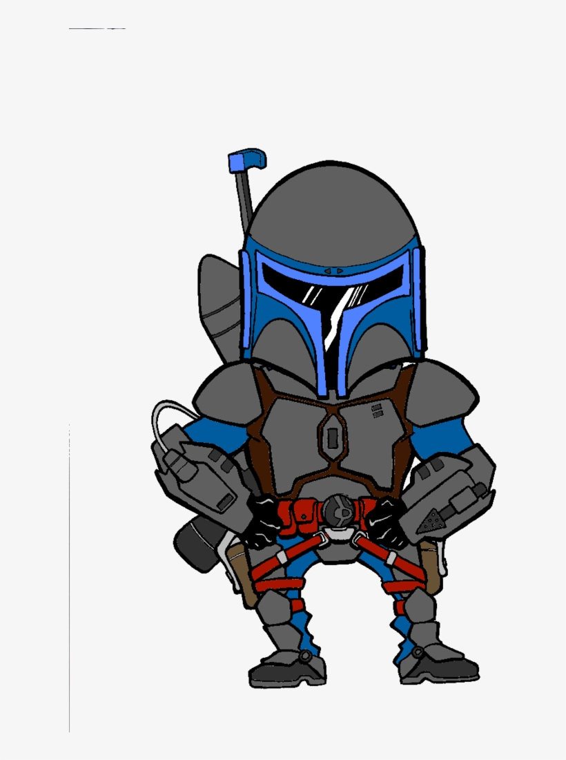 Chibi Jango Fett By Ecanerdygirl On Deviantart Jpg - Star Wars Boba Fett Png Chibi, transparent png #1812551