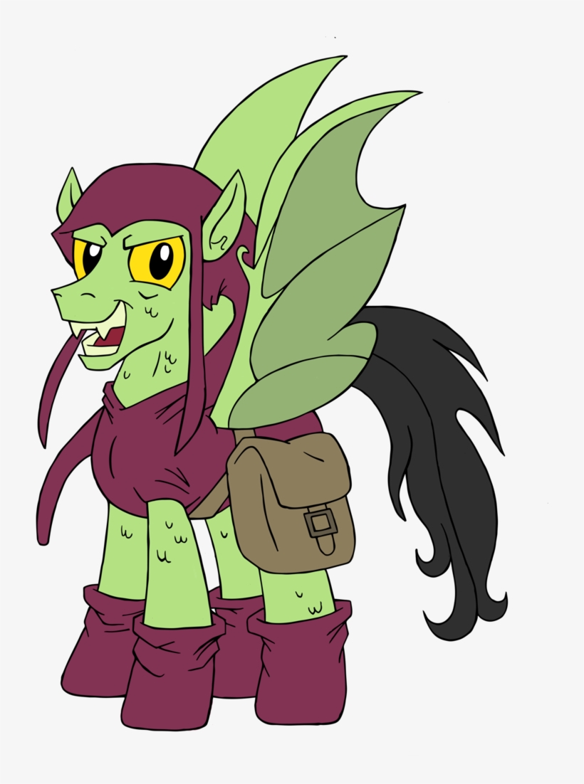 #917057 - Artist - Edcom02, Artist - Jmkplover, Bat - Green Goblinpony, transparent png #1812781