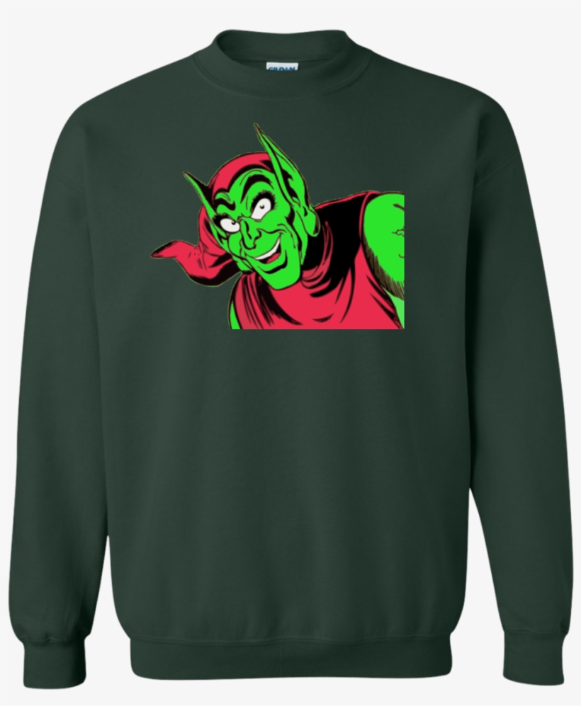 Green Goblin Pullover Sweatshirt [limited Edition] - T-shirt, transparent png #1813079