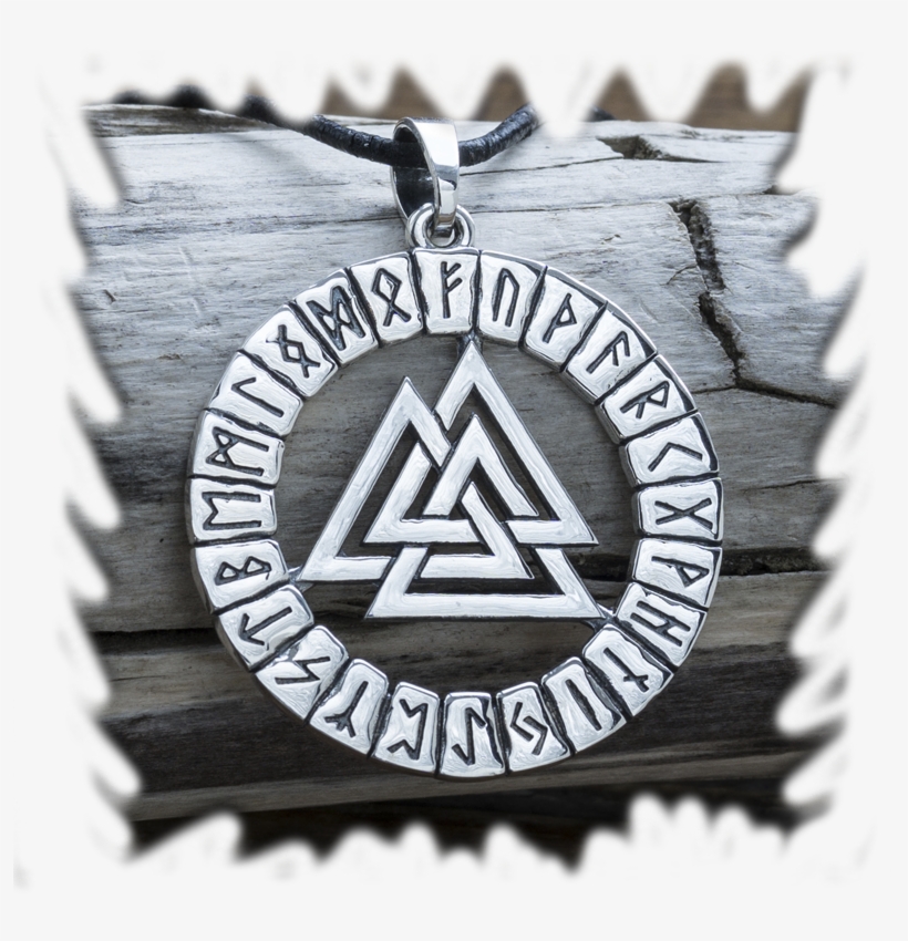 Features Of Using Amulets - Valknut Pendant Sterling Silver Valknut Necklace Viking, transparent png #1813182